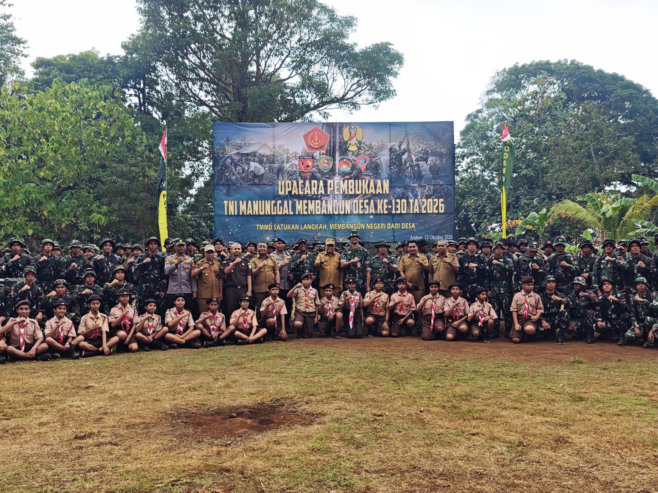 Kerjasama TNI dan Pemkot Ambon Dalam TMMD ke-130 Untuk Pembangunan Masyarakat