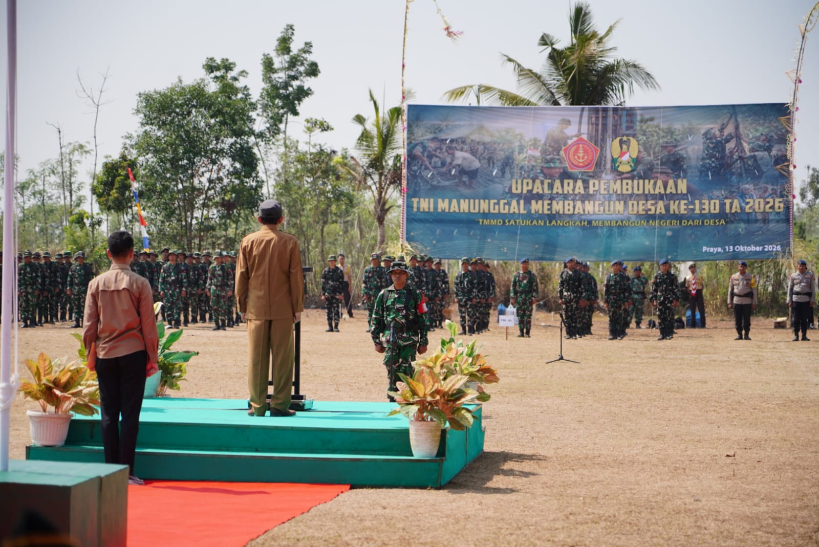 Bupati Lombok Tengah Ajak Masyarakat Terlibat Penuh dalam TMMD ke-130