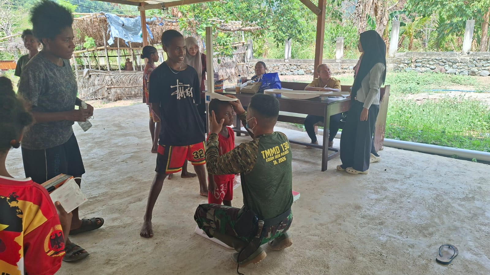 Inisiatif Pemantauan Pertumbuhan Anak di Yamboi oleh TMMD dan Dinkes
