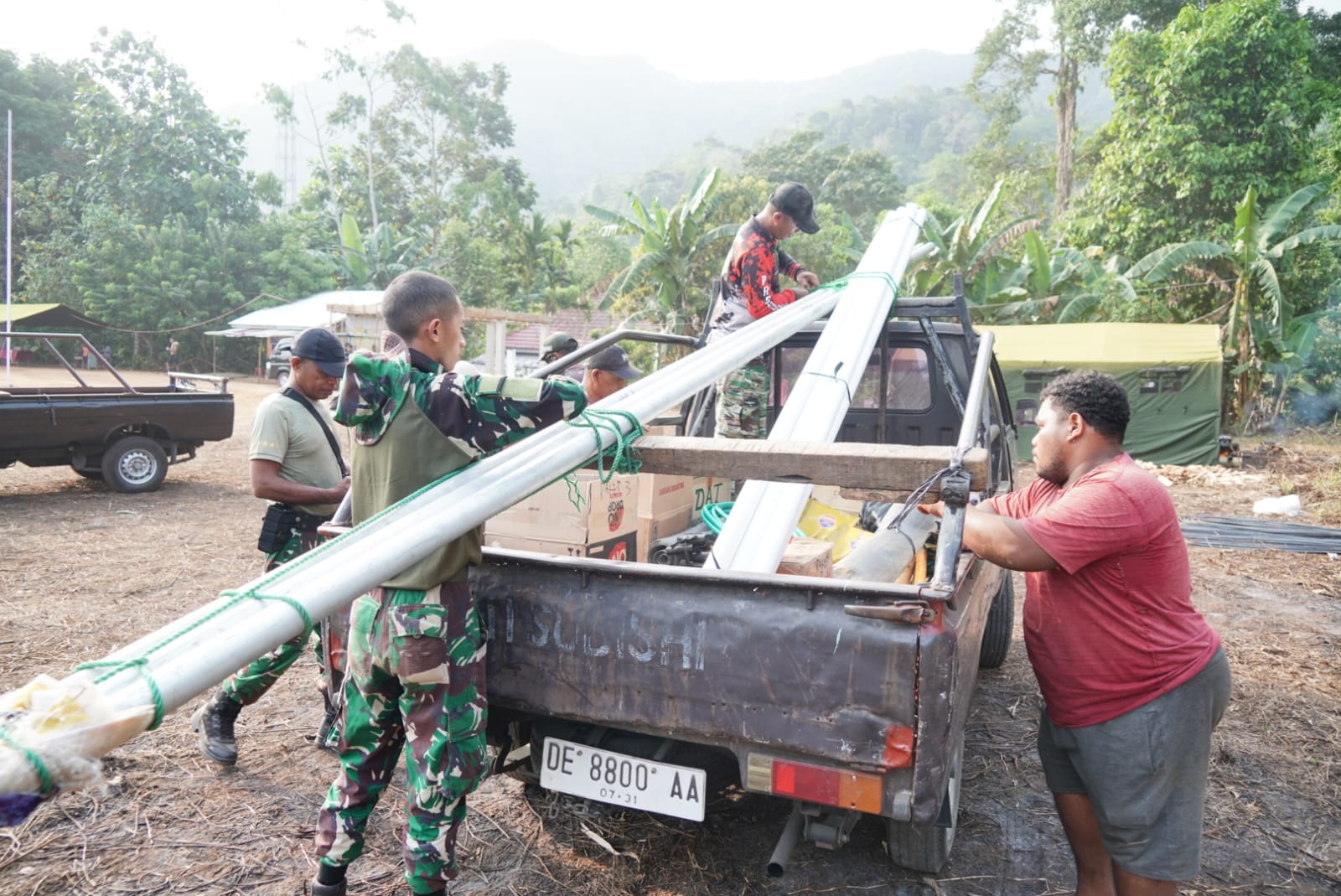 TMMD ke-130: Distribusi Material Pembangunan Awali Proyek di Ambon