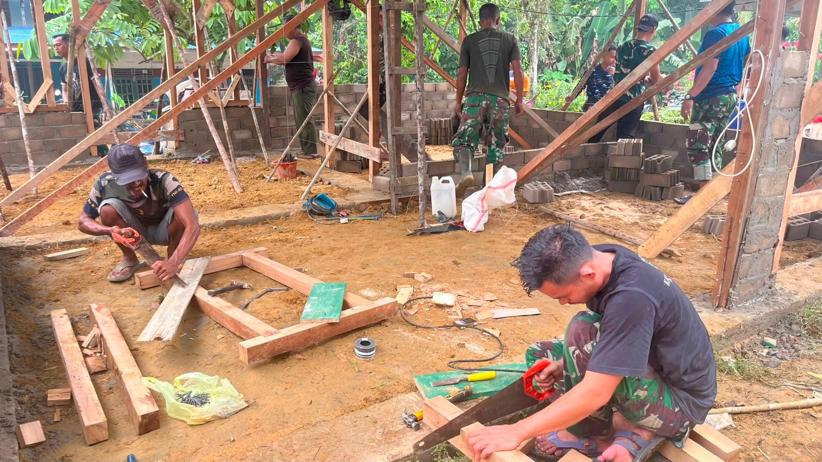 Dedikasi Satgas TMMD Landak dalam Membangun Hunian Berbasis Harapan untuk Keluarga Suhanim
