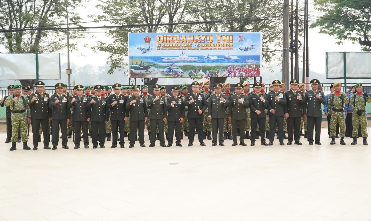 Kodim 0906/Kkr adakan upacara khusus untuk merayakan HUT TNI ke-81