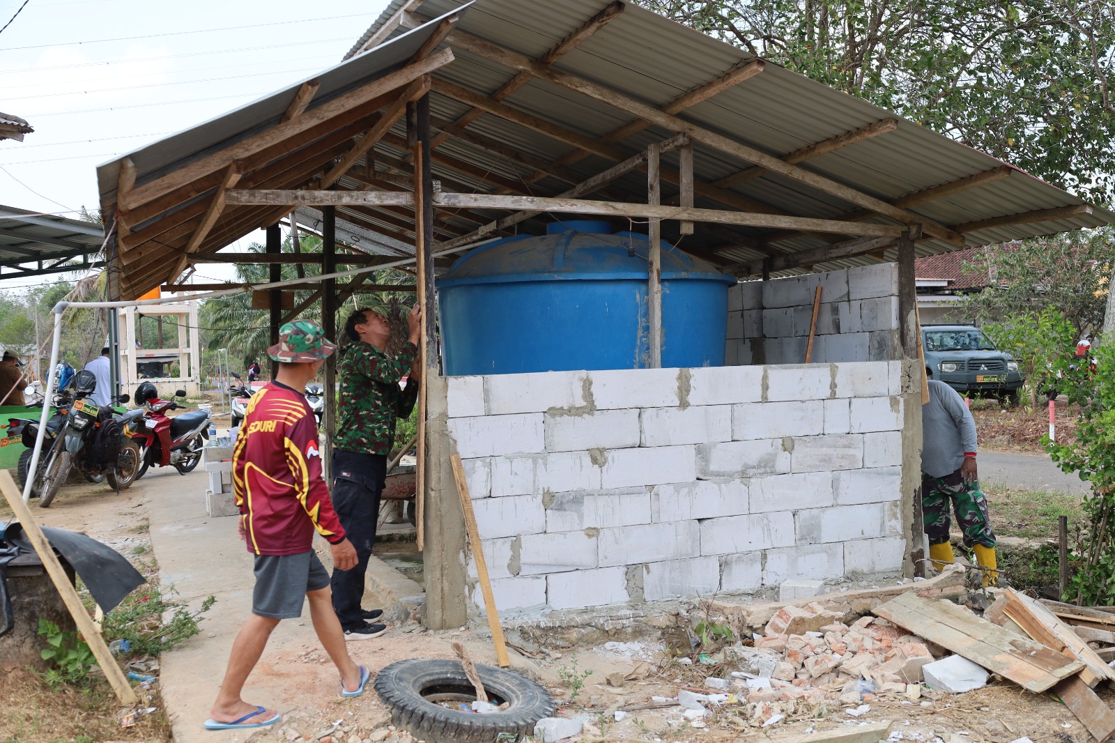 Kemajuan Proyek Fasilitas Wudhu Mushola Istiqomah Dapat Puji dari Masyarakat