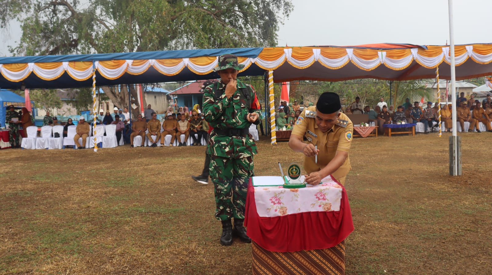 Ahlan Djumadil Buka TMMD ke-130, Sinergi TNI dan Masyarakat di Pulau Gebe