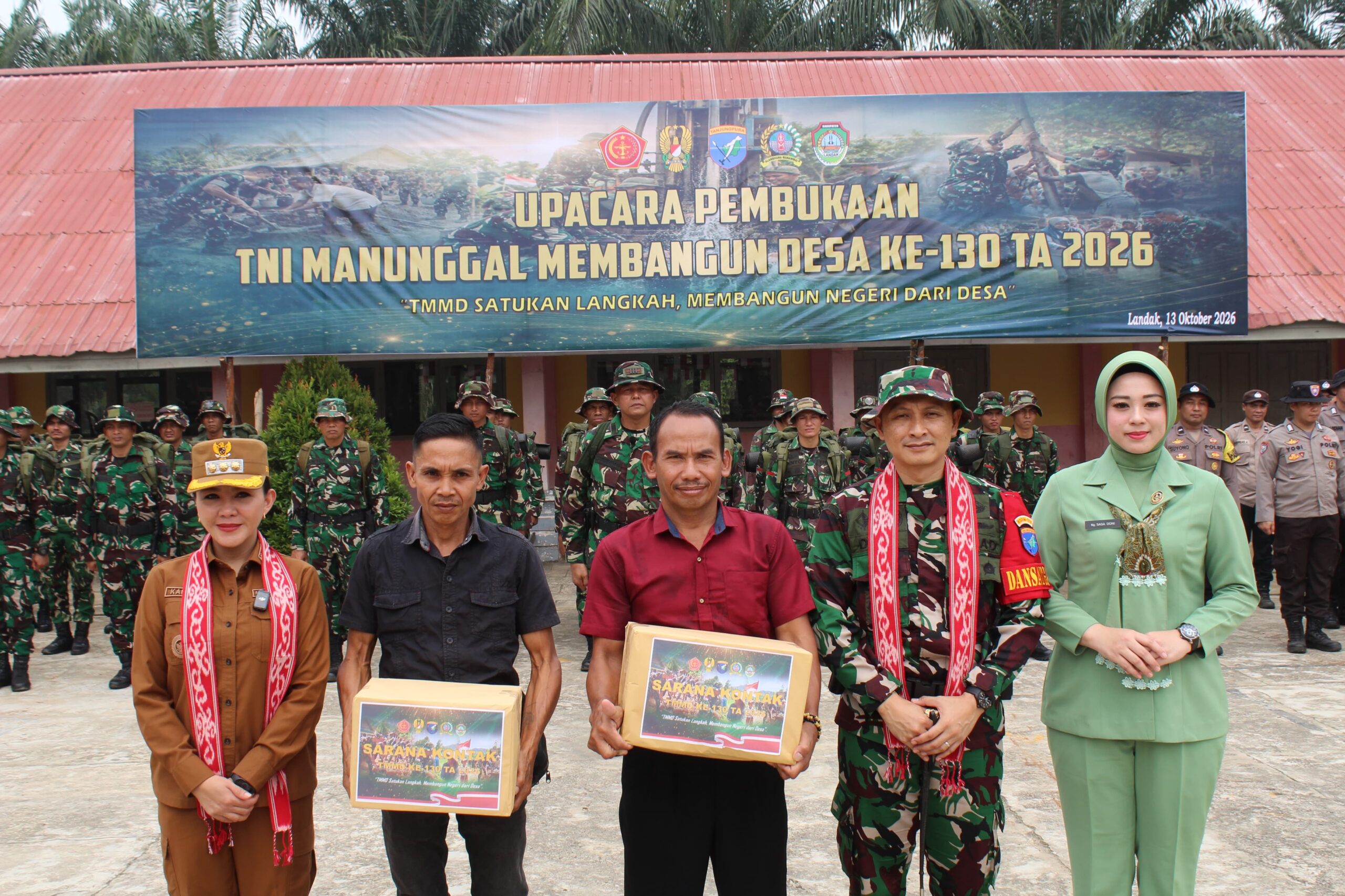 TMMD ke-130 di Landak Dorong Optimalisasi Lahan untuk Pangan dan Kesadaran Lingkungan