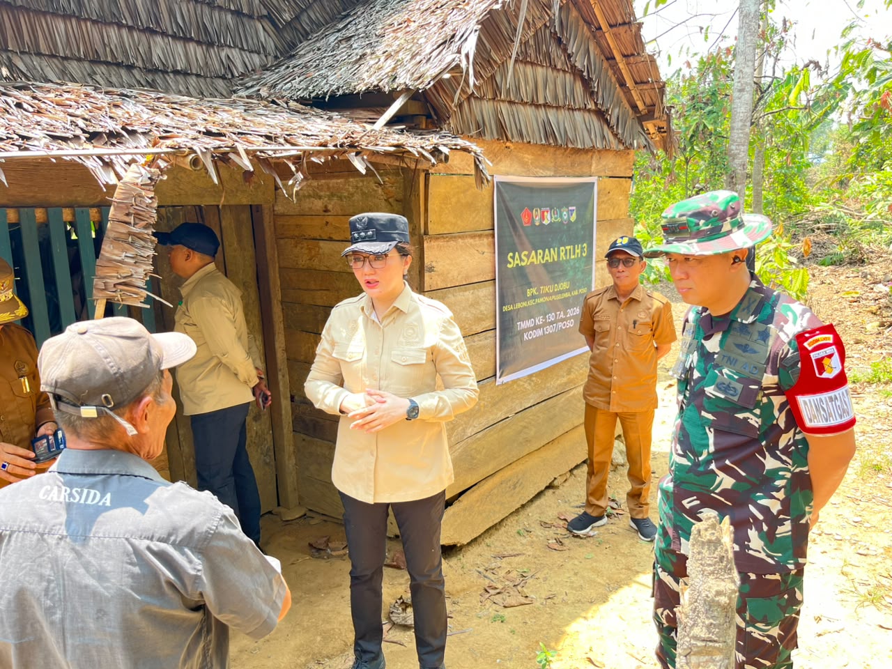 Bupati Poso dan Dandim Tinjau Langsung Program Perbaikan Rumah di Leboni