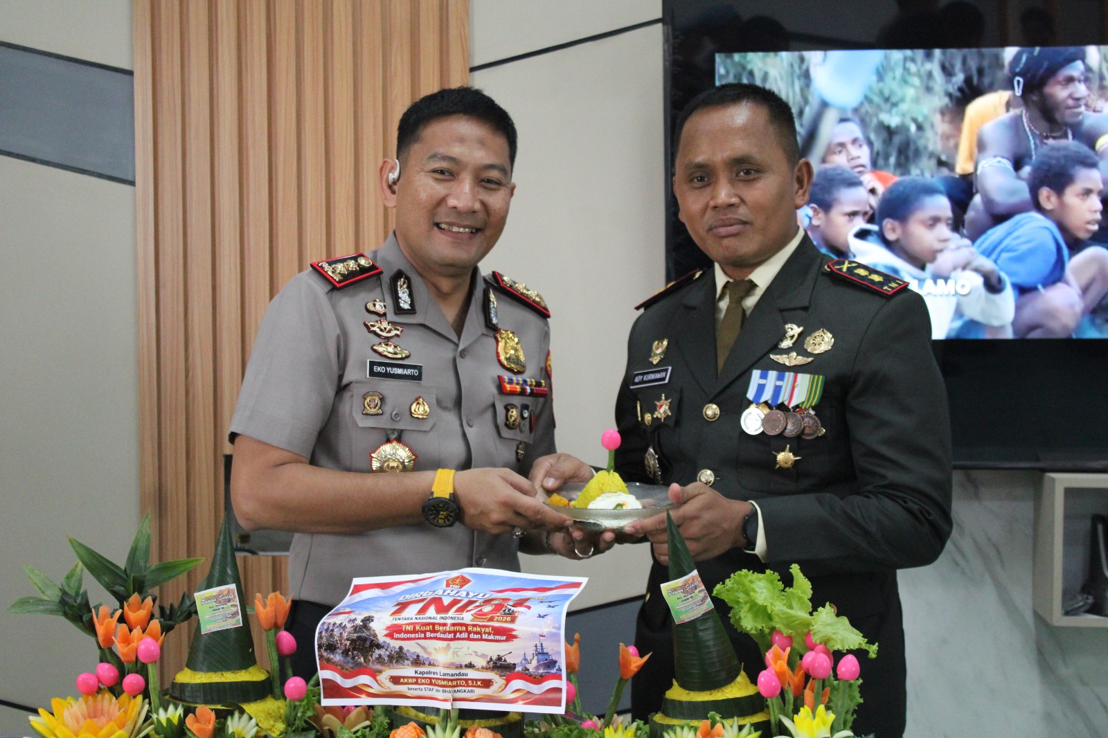 Kapolres Lamandau Hadiri Perayaan Spesial HUT TNI ke-81 Bersama Kodim