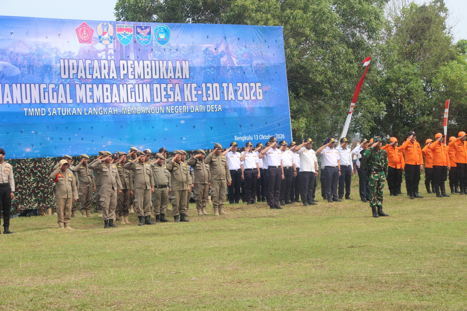 Kota Bengkulu Rayakan Pembukaan TMMD ke-130 untuk Pembangunan Bersama