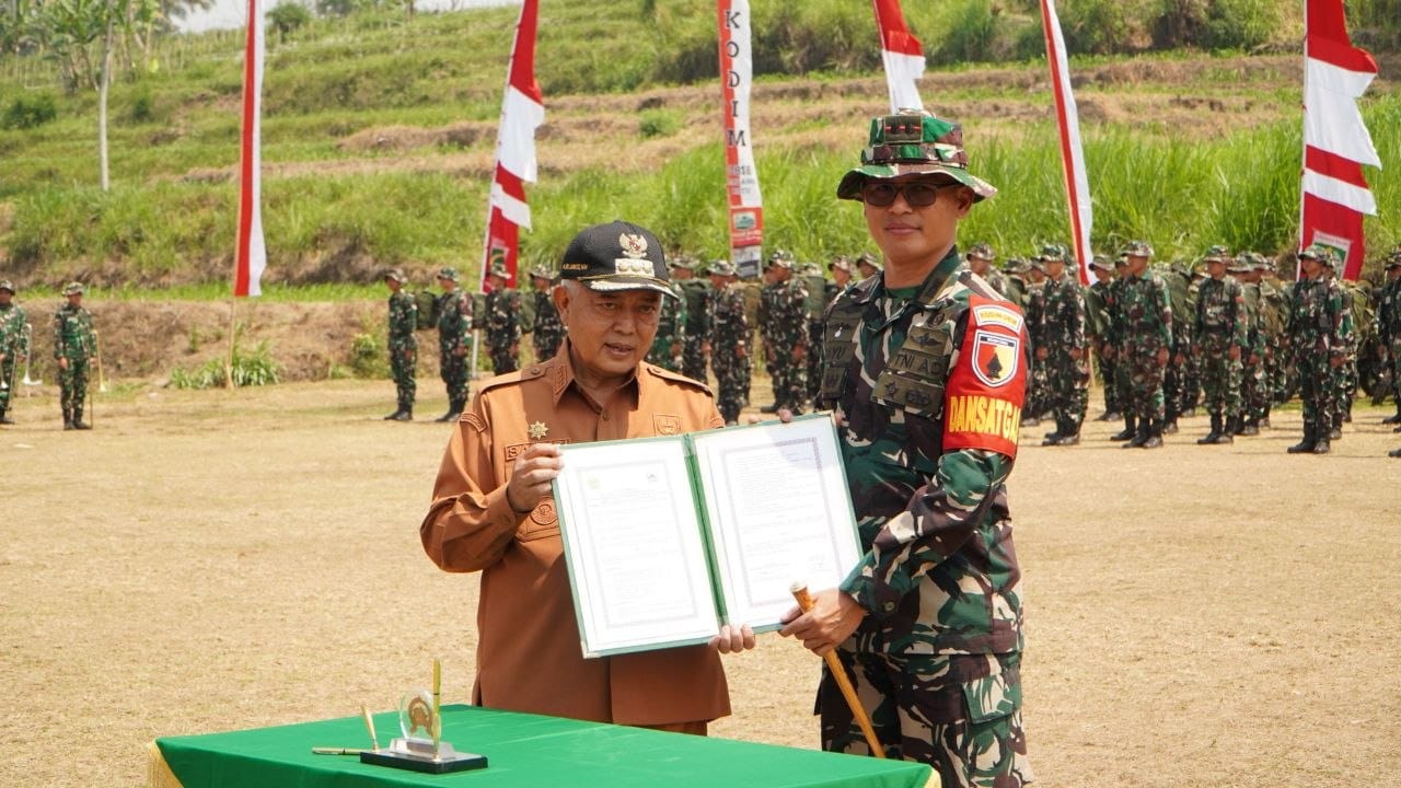 Pelaksanaan Program TMMD ke-130 di Malang Dimulai dengan Transisi Tugas TNI